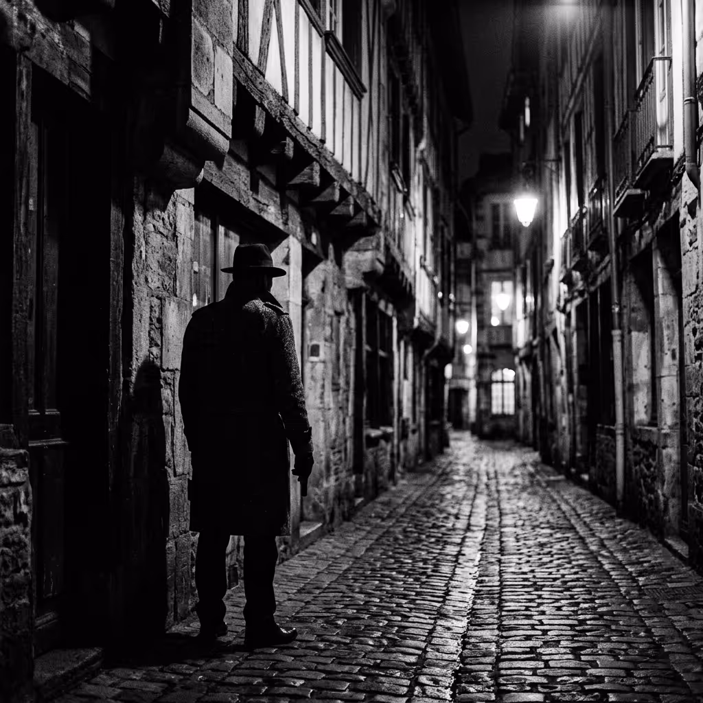 Julien Hoang, détective privé agréé CNAPS pour l'agence IKERKETA, préparant une stratégie d'investigations et de surveillance à Bayonne.