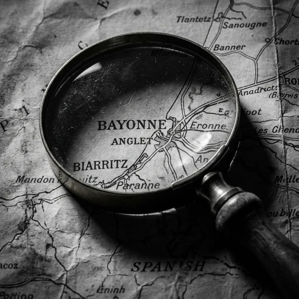 Carte Pays Basque - Détective privé Biarritz Bayonne Anglet 2026
